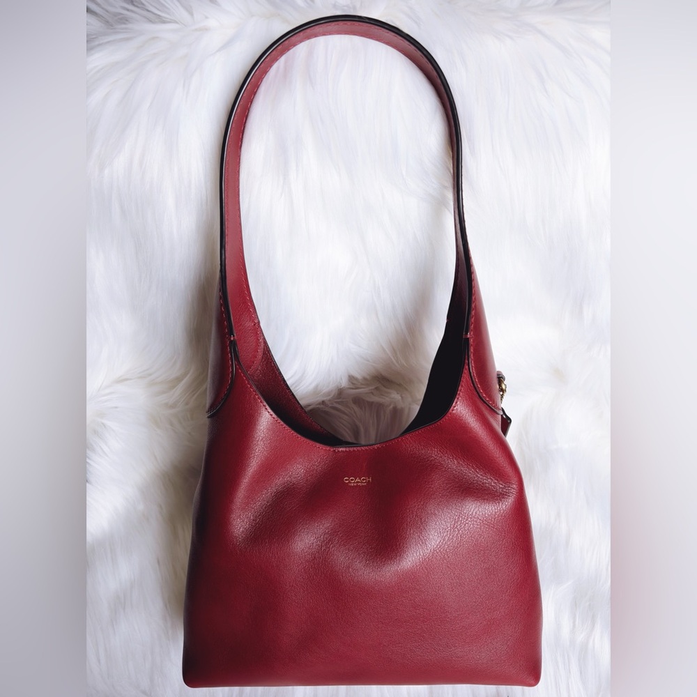 Coach Brooklyn Shoulder Bag 28 Ruby - Picture 4 of 5